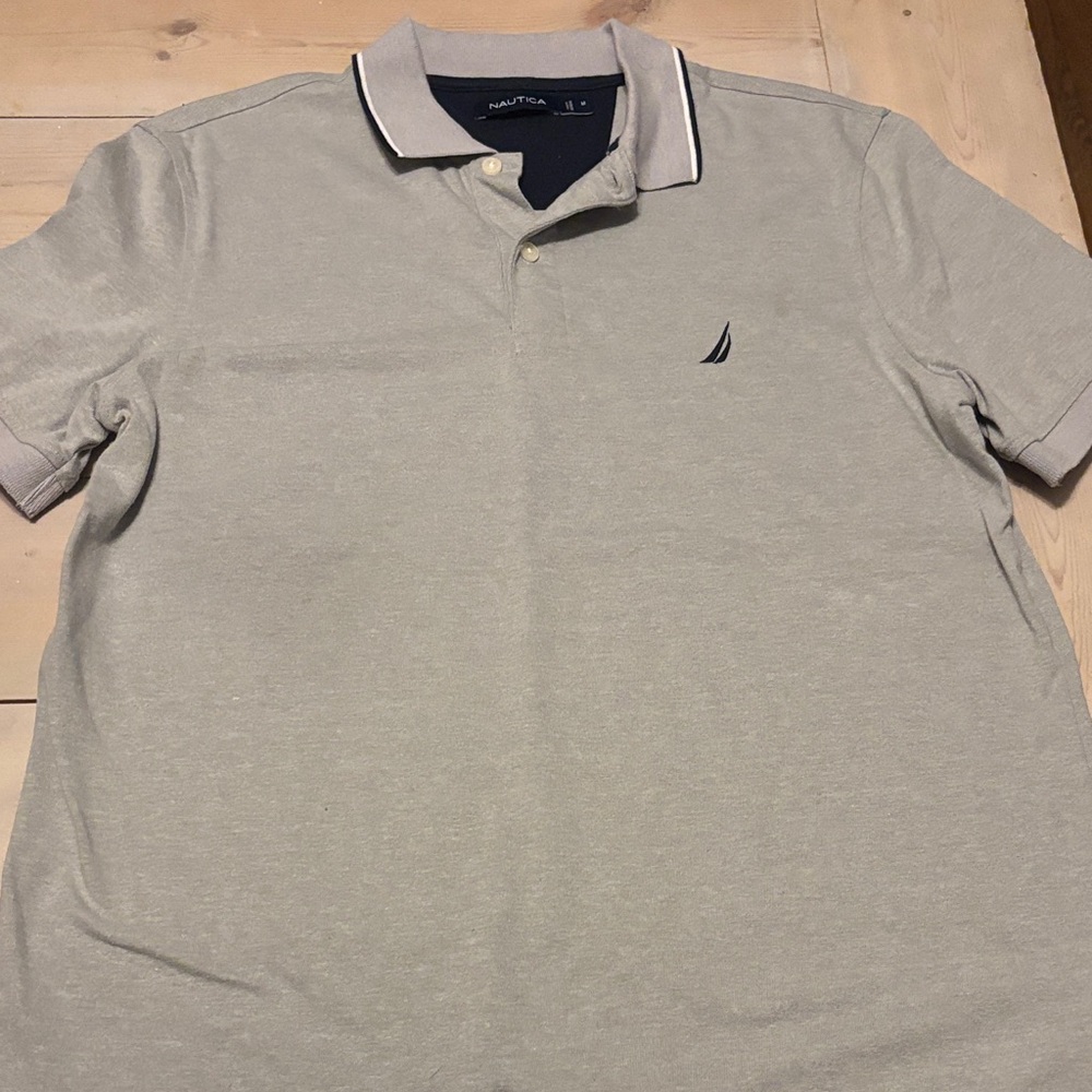 Nautica Light Gray Polo Shirt for Men